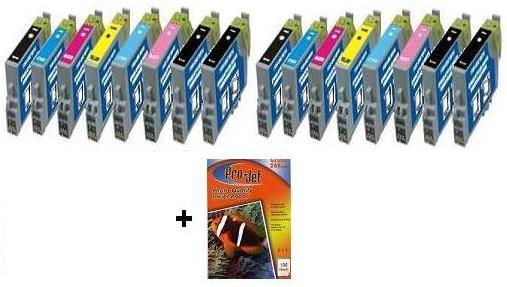 16x Epson Compatible Ink Multipack Cartridges T0341 - T0348 SELECT YOUR OWN COLOURS - Free UK Delivery